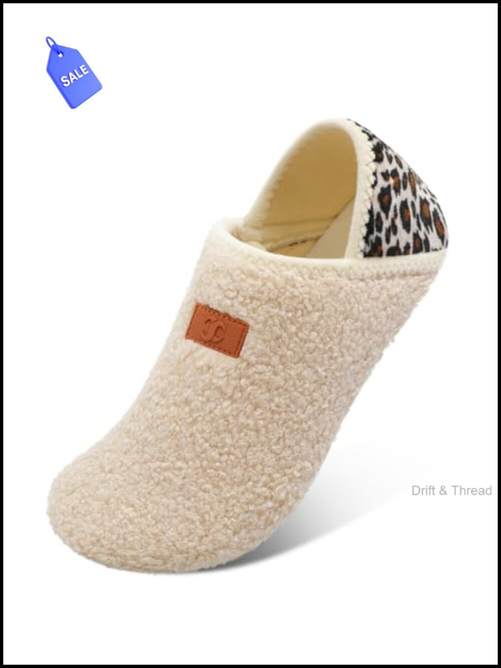Unisex Slippers with Rubber Sole, Slip On Plush House Shoes